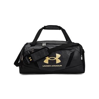 Under Armour Sporttasche UNDER ARMOUR UA UNDENIABLE 5.0 DUFFLE SM, Damen, Gr. B/H/T: 27cm x 26,5cm, schwarz (schwarz medium heather, schwarz, metallic gold), Web, 