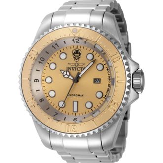 Invicta Hydromax Quartz Gold Dial Mens Watch 44746