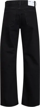 A Gold E Womens Jeans Arc Criss Cross Black Denim Recycled Cotton