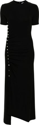 Paco Rabanne pleated dress - women - Viscose/Spandex/Elastane - 40 - Black