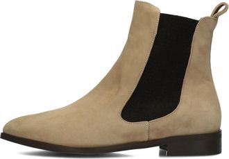 Notre-V Beige Enkellaarzen voor Stijlvolle Winter - Dames - Chelseaboots - Beige - 41 EU - Wol - Schoenen