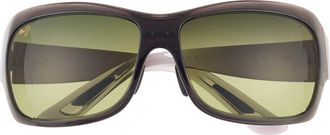 Maui Jim 62mm Rectangular Sunglasses in Grey Grey Green at Nordstrom Rack