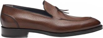 Scarpe di Bianco Mens Caserta Calf Italian Loafer In Tabacco