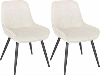 Woltu 2x Sillas De Comedor Silla Ergon&oacute;mica Con Respaldo Silla De Terciopelo En Estructura Metal Sillas Para Dormitorio Sal&oacute;n Comedor Y Cocina Verde Oscuro 