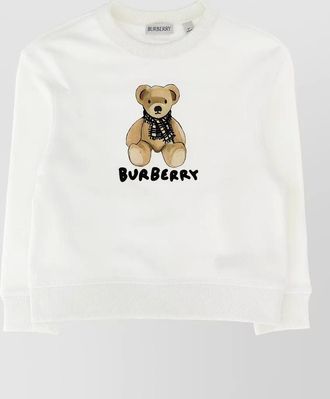 Burberry thomas bear kids cotton graphic sweatshirt