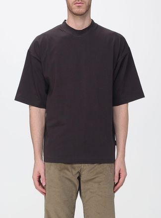 Paolo Pecora T-shirt girocollo in cotone con vestibilit&agrave; relaxed e spalle cadute