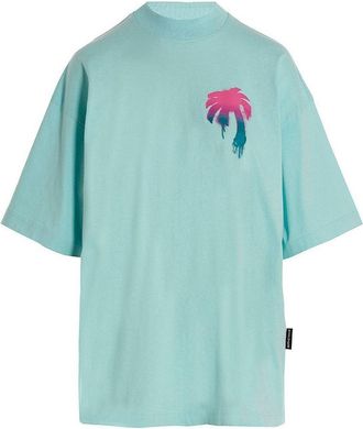 Palm Angels Unisex volwassen I Love Logo T-Shirt (Lichtblauw)