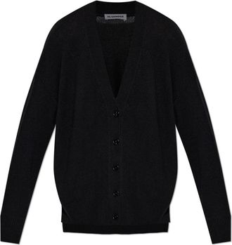 Jil Sander Oversized Cashmere Cardigan - Dames - Cashmere truien - Zwart - S - Kasjmier - Truien & Vesten