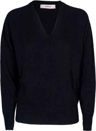 Jucca Dames, Truien, Zwart, Maat: S Kasjmier