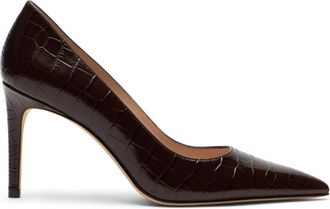 Stuart Weitzman Power Pump 85 - Dames - Pumps - Bruin - 39 1/2 EU - Leer - Schoenen