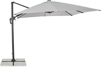 BIZZOTTO Ampelschirm Ines 360&deg; Grad 300 x 300 cm - Anthrazit/Hellgrau