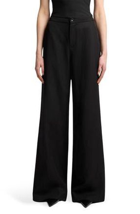 7 For All Mankind Classic Wide Leg Pants in Black at Nordstrom Rack, Size 29