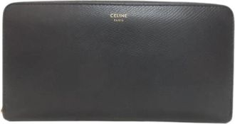 Celine Pre-owned Lange portemonnee (bi-fold) - Dames - Vintage Accessoires - Zwart - ONE Size - Leer - Vintage