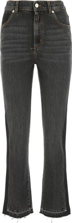 デニム・ジーパン ALEXANDER MCQUEEN Woman Jeans Black 802098QMACX 1307 Loose fit jeans ALEXANDER MCQUEEN Woman Tg. 26 JEANS