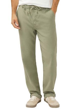 Silver Jeans Co Relaxed Drawstring Waist Knit Flex Jeans in Palm Green at Nordstrom, Size X-Large