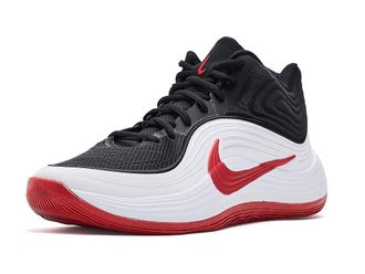 Nike Precision 8 Mid Mens Basketball Shoes Black/University Red/White : 10.5 D - Medium, Textile
