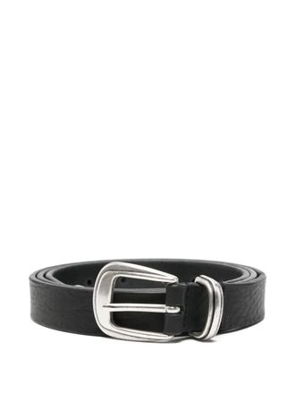 Paura Jose textured buckle belt - Black