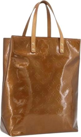 Louis Vuitton Pre-owned Tote Bags, female, Brown, Size: ONE SIZE Pre-owned Vintage Patent Leather Hand Bag