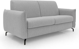 Divani.Store Divani.store - Scarlet Sof&aacute; Cama Convertible En Tejido Mixto De Algod&oacute;n Impermeable 195 Cm (mat.140x197) Gris