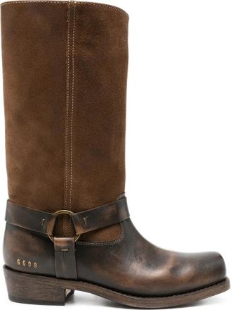 Golden Goose Brown Distressed Boots