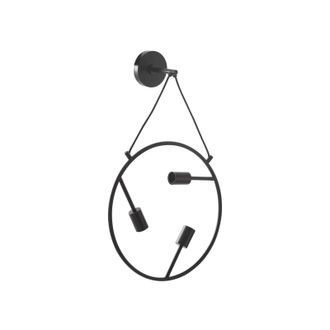 Lucande L&aacute;mpara De Pared linnard En Negro Metal - Lucande