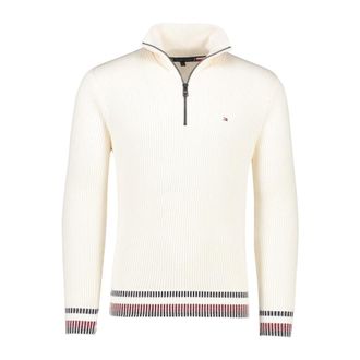 Tommy Hilfiger Heren, Truien, Wit, Maat: 2XL Katoen