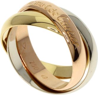 Cartier Pink Gold White Gold Yellow Gold Yellow Gold (18K) Pink Gold (18K) White Gold (18K) Band Ring (Pre-Owned)