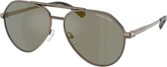 Michael Kors MK1168 BRENTWOOD 10014T Mens Sunglasses Brown Size 58