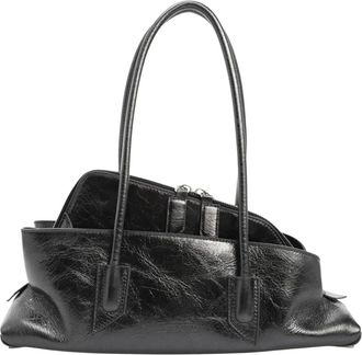 The Attico La Passeggiata Small Top Handle - Bags - Mujer - Gris - ONE SIZE