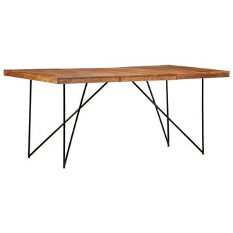 Berkfield Home Dining Table 180x90x76 cm Solid Acacia Wood in Brown | Size: 180 x 90 x 76 cm