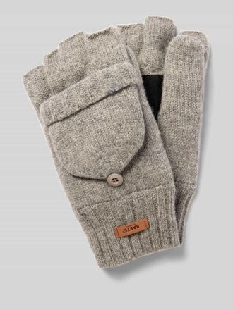 Barts Handschuhe mit Label-Detail Modell HAAKON in Hellgrau, Gr&ouml;&szlig;e L/XL