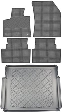 OEM Citro&euml;n C5 Aircross Suv (5 Puertas) Desde Enero De 2020. Juego De Alfombrillas De Goma Para Coche Y Alfombrilla Para Maletero
