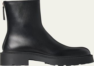 The Row Nobilis Leather Ankle Boots