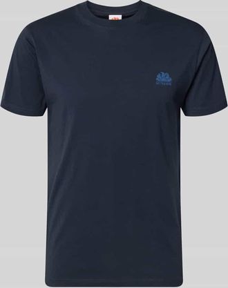 Sundek Slim Fit T-Shirt aus reiner Baumwolle in Marine, Gr&ouml;&szlig;e XXL