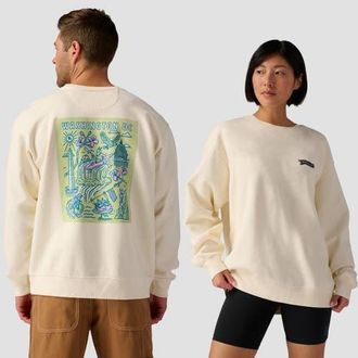 Backcountry Washington Dc Poster Crew Sweatshirt in Vintage White at Nordstrom, Size X-Large
