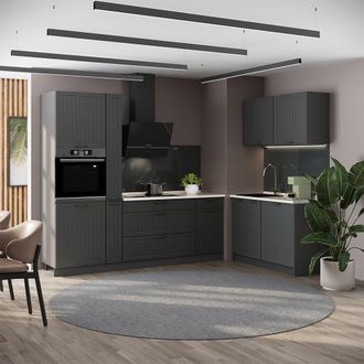 Vicco Cocina Fame-line, Gris Oscuro/antracita, 220 X 120 Cm, Et Antracita, Vicco