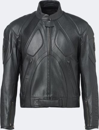 Gucci GG leather biker jacket