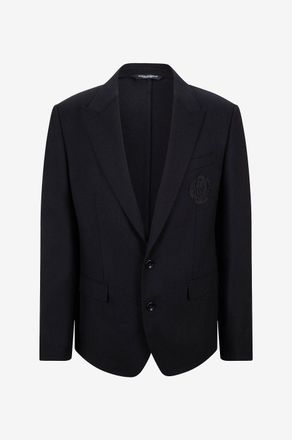 Dolce & Gabbana Milano-Strick-Blazer mit Wappen Taormina