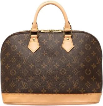 Louis Vuitton Pre-owned Alma Monogram Handbag - Dames - Vintage Handtas - Bruin - ONE Size - Leer - Vintage