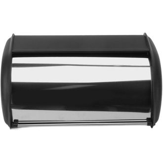 OEM Caja De Almacenamiento De Pan De Hierro Con Acabado Pulido Espejo Para El Hogar, Tienda U Oficina, Color Negro-crezuo