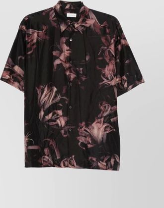 Dries Van Noten floral short sleeve casual shirt