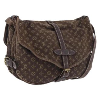 Louis Vuitton Pre-owned Shoulder Bag - Dames - Vintage Schoudertas - Bruin - ONE Size - Leer - Vintage