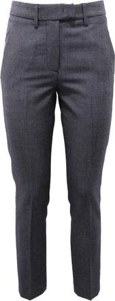 Dondup Dames, Broeken, Blauw, Maat: W33 Wol