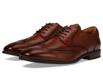 Stacy Adams Lancaster Wingtip Oxford Mens Lace Up Wing Tip Shoes Cognac : 11.5 M, Leather
