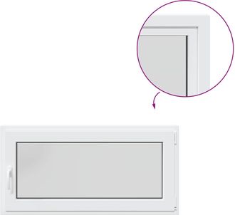 vidaXL Ventana De S&oacute;tano Risor 120 X 50 Cm Pvc Y Vidrio Vidaxl