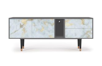 StoryZ Mueble de TV blanco claro 2 cajones y 2 puertas L 170 cm