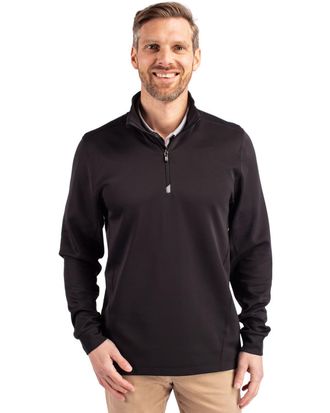 Cutter & Buck Traverse Stretch Eco Quarter Zip Mens Pullover
