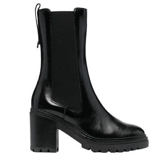 Sergio Rossi Black Round Toe Heeled Chelsea Boots Size 39