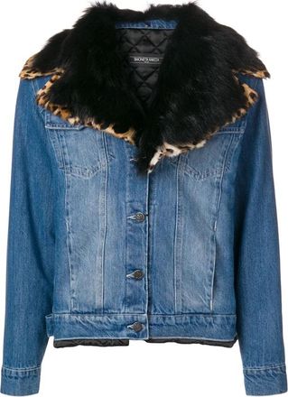 Simonetta Ravizza Animalier Denim Jacket - Dames - Spijkerjassen - Blauw - XS - Denim - Jassen