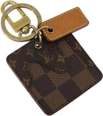 Louis Vuitton Pre-owned Accessories, female, Brown, Size: ONE SIZE Pre-owned Canvas Key Holder